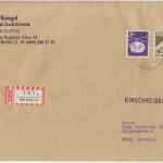 Berlin - 300+30 Pfg. I&T, Einschreibebrief (2.Gew.stufe) Berlin 21 - Kronach