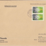 BRD - 2x25 Pfg. Umweltschutz, Drucksache (3. Gew.stufe) Kulmbach - Kronach 1974