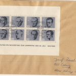 BRD - Widerstandsblock a. Brief mit ESST Bonn 1964