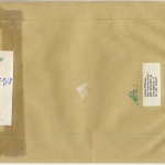 BRD - "Zurück...verstößt...verbotene Gegenstände", Aufkleber a. Einschreibebrief