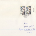 Berlin - 2x140 Pfg. Sport (Behindertensport) 1990, Brief (>50g) i.d. CSSR,