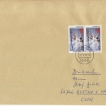 Berlin - 2x80 Pfg. Sport/Eiskunstlauf, Drucksache (>50g) i.d. CSSR, Berlin -