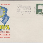 BRD - 10 Pfg. Europa 1958 (Wz. 5 !), Schmuckkuvert n. Masch.-SST Castrop-Rauxel