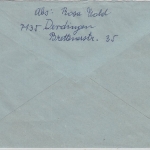 BRD - Oberderdingen, Einschreibebrief n. Kronach 1964