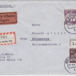 Berlin - 2 DM Bauwerke u.a., Eilo-Einschreibebrief Berlin 331 - Meisenheim 1967