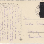 BRD/Postkrieg - 10 Pfg. Kriegsgefangenenmarke geschwärzt Karte Kaisersbach 1953