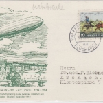 BRD - 40 J. Postfahrt Zeppelin Victoria Luise, Sonderkarte Frankfurt a.M. -
