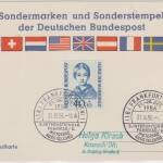 BRD - 40 Pfg. Wohlfahrt, Sonderkarte + SST Frankfurt a.M., 3. Int. Fahrrad- und