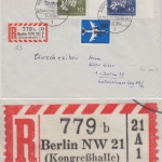 Berlin - Berlin 21 Kongresshalle R-Zettel u. SST II. Fisa-Kongress Orts-RBrief