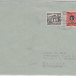 Berlin - 5+1 Pfg. Grünaufdruck/Bauten, Drucksachenbrief Passau - Kronach 1950