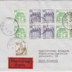 Berlin - B&S Heftchenblatt Nr. 21 u.a. Eilbrief Flensburg - Kronach 1985
