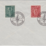 BRD - 10+20 Pfg. WESTROPA SST Berlin-Charlottenburg 1955 Festwochen