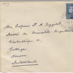 Belgien - Knokke 20.1.40, Zensurbrief nach Hannover - OKW-Zensurverschluss