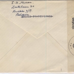 Belgien - Knokke 20.1.40, Zensurbrief nach Hannover - OKW-Zensurverschluss