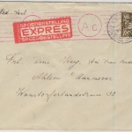 Niederlande - 30 C. Freimarke, Expressbrief Amsterdam - Ahlem b. Hannover 1943