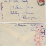 Frankreich - 2x1 Fr. Petain u.a., Zensurbrief Crecy - Potsdam-Babelsberg 1941