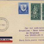 USA - 2x3 C. Gartenbauvereine u.a., Lupo-Karte, Fair Oaks - Brüssel - Base
