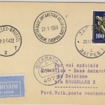Jugoslawien - 100 Din. Kunst, Lupo-Karte Zagreb - Brüssel - Base Antarctique