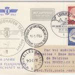 Berlin - 20+40 Pfg. Lübke, Lupo-Karte SST Berlin - Brüssel - Base Antarctique