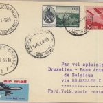 Italien - 130 L. Verrazzano-Brücke u.a., Lupo-Karte Firenze - Brüssel - Base