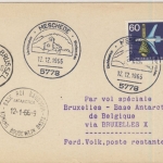 BRD - 60 Pfg. IVA, Karte SST Meschede - Brüssel - Base Roi Baudouin Antarctica