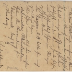 Bayern - 5 Pfg. Rauten, GA-Karte/A-Teil Fremdentwertung Flensburg - München 1893