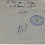 DR - 2x20 Pfg. Germania, Brief Nachporto n. HOLLAND, Chemnitz - Haarlem 1921