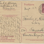 DR - Taufkirchen a. Vils 1.FEB 45 nachverwendeter bayer. K2 6 Pfg. GA-Karte