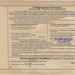 BRD - 3+2 M. + 20 Pfg. Heuss, Paketkarte n. USA, Iserlohn Zoll (!!) - New York