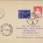 Dänemark - 60 Ö. Meeresforschung u.a., Karte Kopenhagen - Base Roi Baudouin 1965