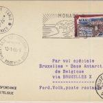 Monaco - 0,50 Fr. Fernsehfestival, Karte Monte carlo - Base Roi Baudouin 1965