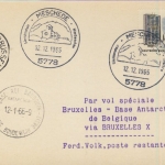 Berlin - 50 Pfg. Neu-Berlin, Karte SST Meschede - Base Roi Baudouin 1965