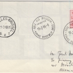 Belgien - 1 Fr. Löwe, Brief Base de Baudouin - Brüssel - Mönchengladbach 1966