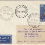 San Marino - 115 L. Seepferdchen, Lupo-Brief n. Base de Baudouin 1966
