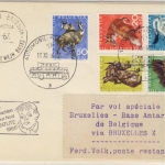 Schweiz - Juventute 1966, Satz a. Brief Automobil-Postbureau - Base de Baudouin