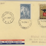 Belgien - 1 Fr. Abtei Affligem u.a., Lupo-Karte Base Roi Baudouin - Dour 1966