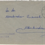 Saarland - 15 Fr. Dienstmarke, Brief Assweiler - Neunkirchen 1952