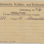 DR - 7 1/2+ 7 1/2 Pfg. Germania GA-Karte (priv. Zudruck)+Zusatz Gottesberg 1920