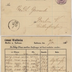 DR - Zaborze 1886 K1 5 Pfg. Ganzsache m. Privat-Zudruck n. Berlin