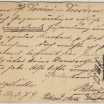 DR - Stadt Königshütte 1879 K1 5 Pfg. Ganzsache n. Dresden
