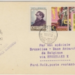 Sowjetunion - 6 Kop. Charles Dickens u.a., Karte Moskau - Brüssel - Base