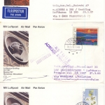 Dänemark/Färöer - 11 Lupo-Karten ex 1987/88, versch. Frankaturen, teils Retour-