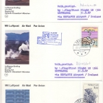 Dänemark/Färöer - 11 Lupo-Karten ex 1987/88, versch. Frankaturen, teils Retour-