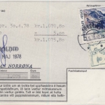 Dänemark/Färöer - 450+50 Ö. Freimarken, Einzahlungsquittung(?) Torshavn 1978