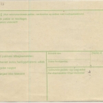 Dänemark/Färöer - 2x450+200 Ö. Freimarken, Wertpaketkarte(?) Torshavn -