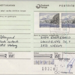 Dänemark/Färöer - 2x200 Ö. Freimarken, Wertpaketkarte(?) Skuvoy - Naerum 1980