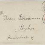 Dänemark - 2x15 Ö. Tausen, Brief Over Jerstal - Itzehoe 1937