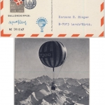 Dänemark - 7. Dt. Kinderdorf Sonder-Ballon-Flug, Karte Vemb - Lorch 1969