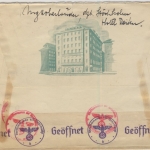 Schweden - 2x20 Ö. König Gustav, Zensurbrief (Hotel !) Stockholm - Wien 1940