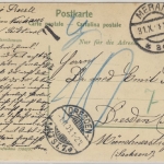 Österreich - Meran 1908, unfrankierte Karte Nachporto n. Dresden, rs. sw-Ansicht